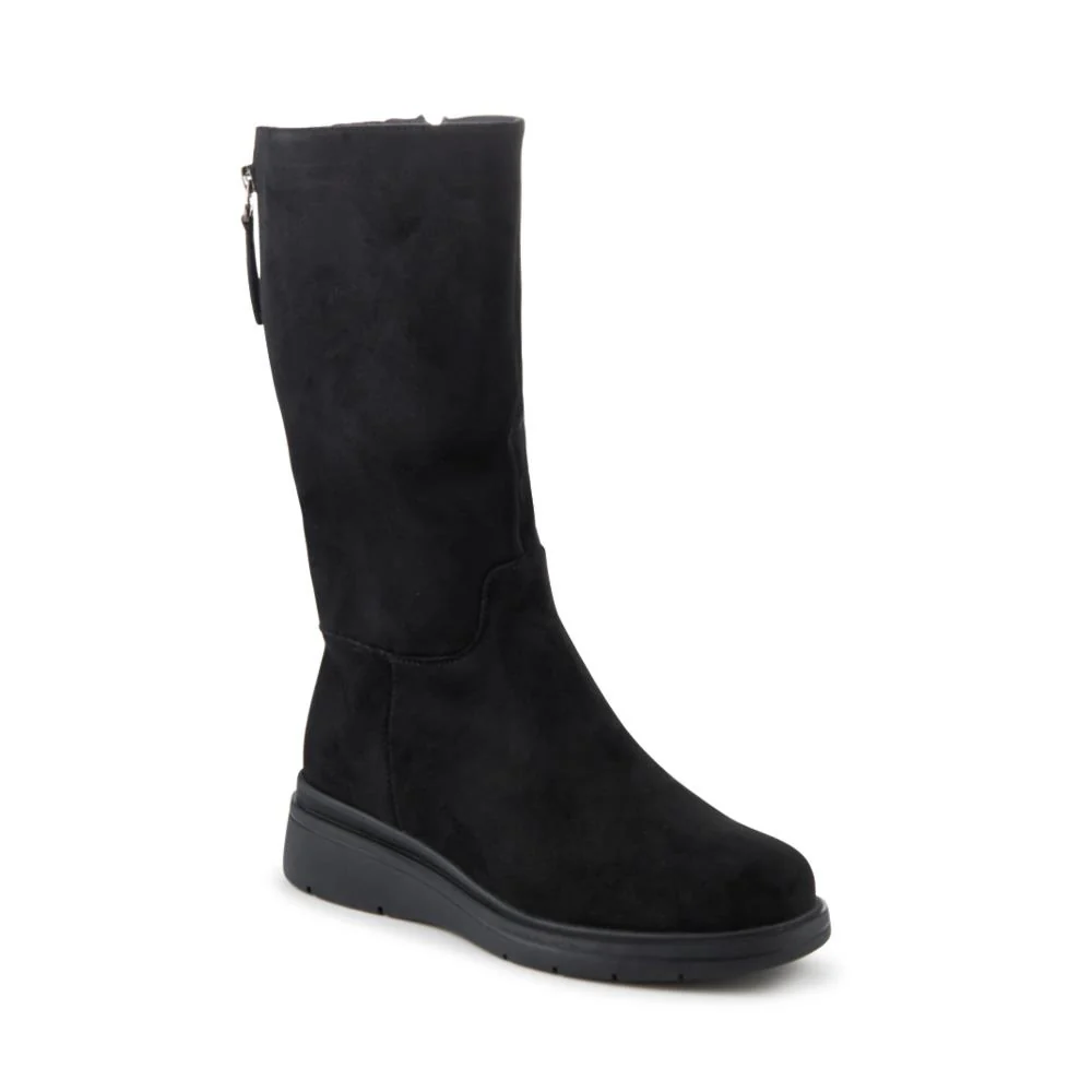 Wide Fit Adjustable Calf Length Boots - WLIG42001 / 328 306 - Black