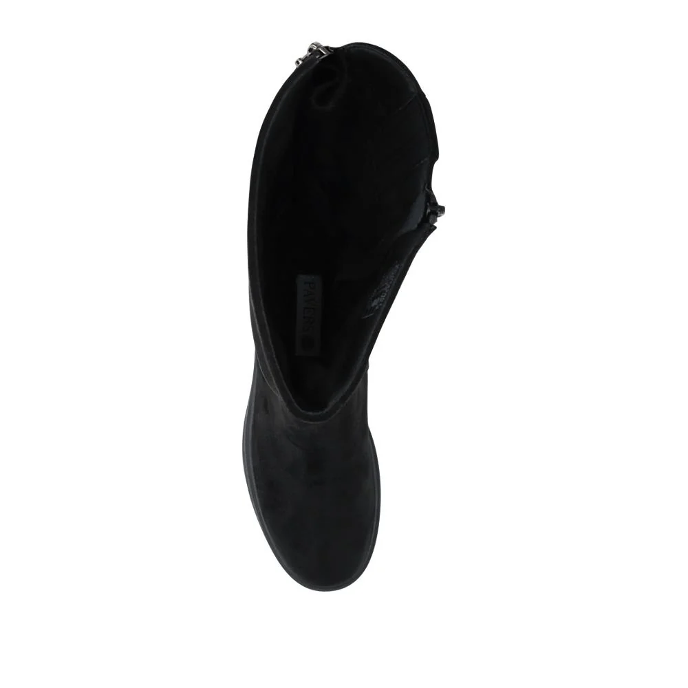 Wide Fit Adjustable Calf Length Boots - WLIG42001 / 328 306 - Black - Image 4