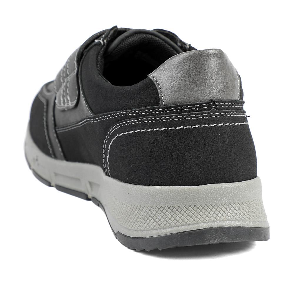 Wide Fit Adjustable Fasten Casual Shoes - WBINS42064 / 327 871 - Black - Image 4