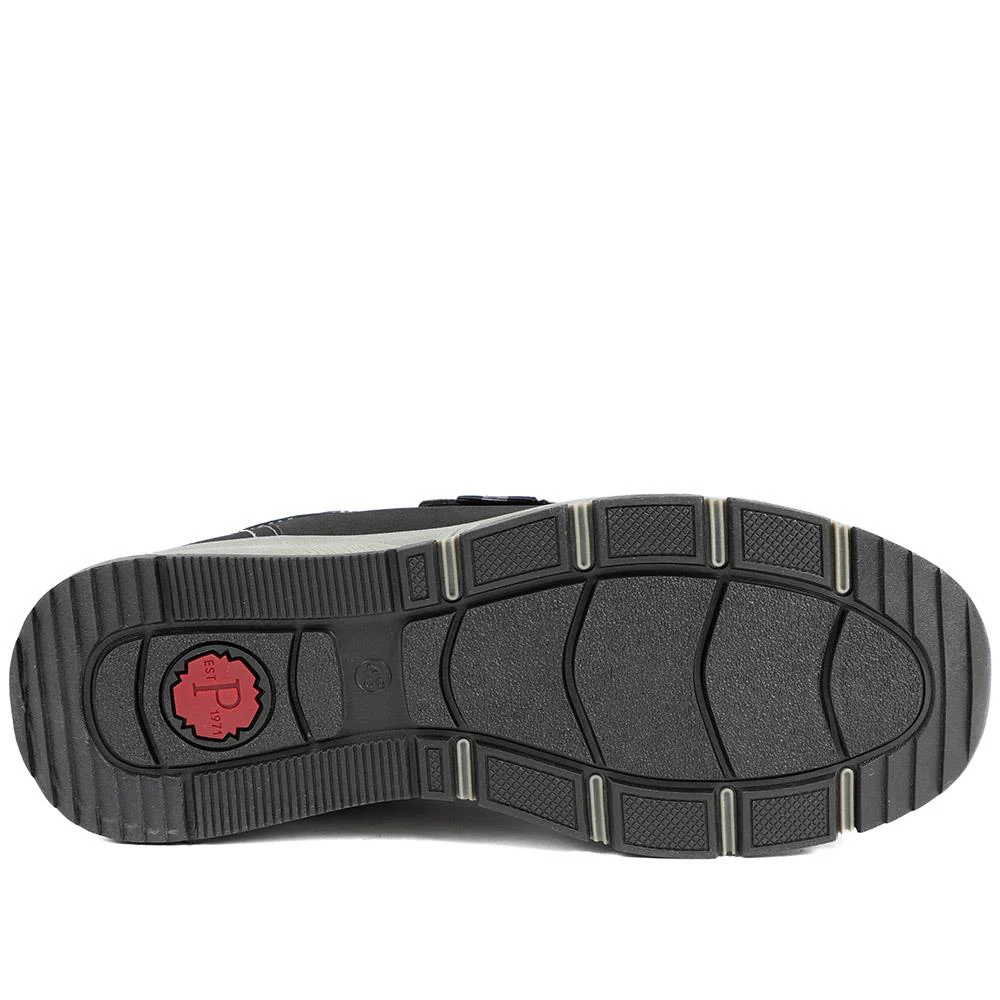 Wide Fit Adjustable Fasten Casual Shoes - WBINS42064 / 327 871 - Black - Image 6