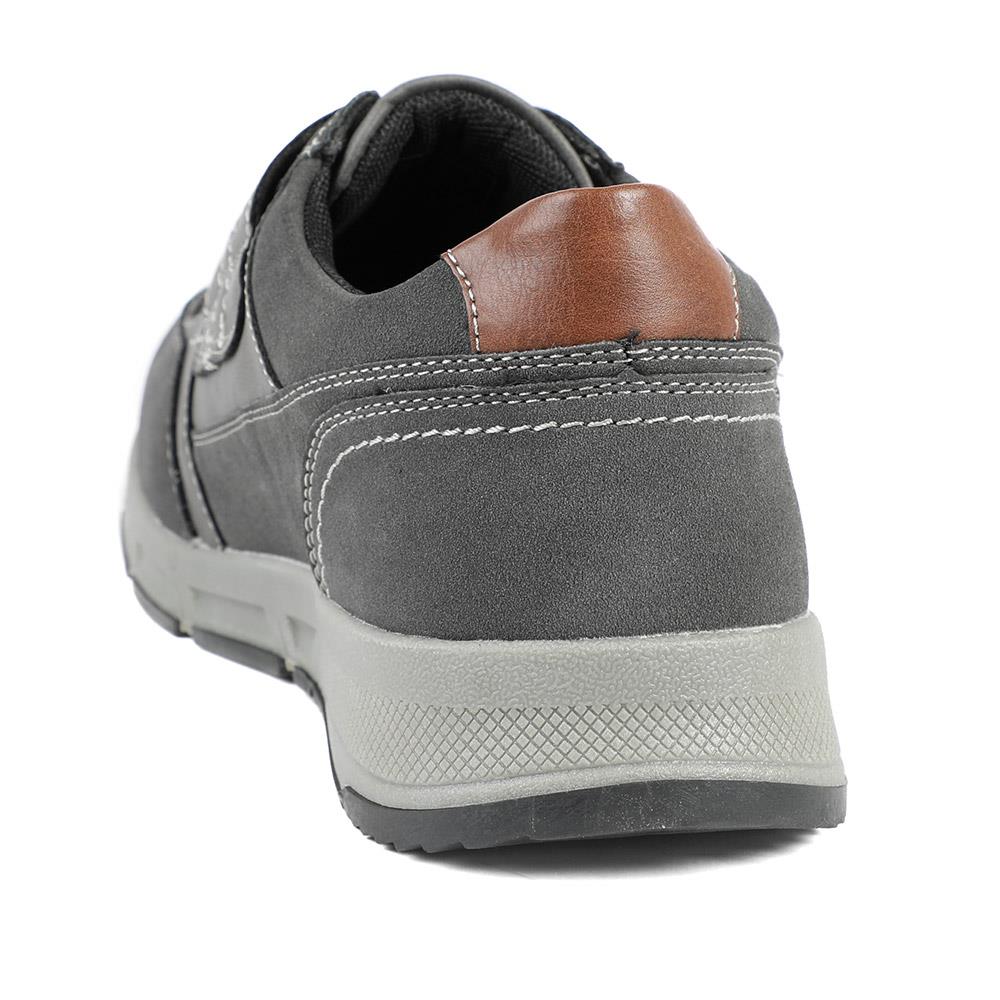 Wide Fit Adjustable Fasten Casual Shoes - WBINS42064 / 327 871 - Grey - Image 4