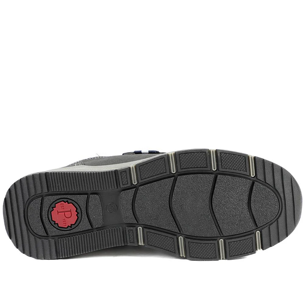 Wide Fit Adjustable Fasten Casual Shoes - WBINS42064 / 327 871 - Grey - Image 6
