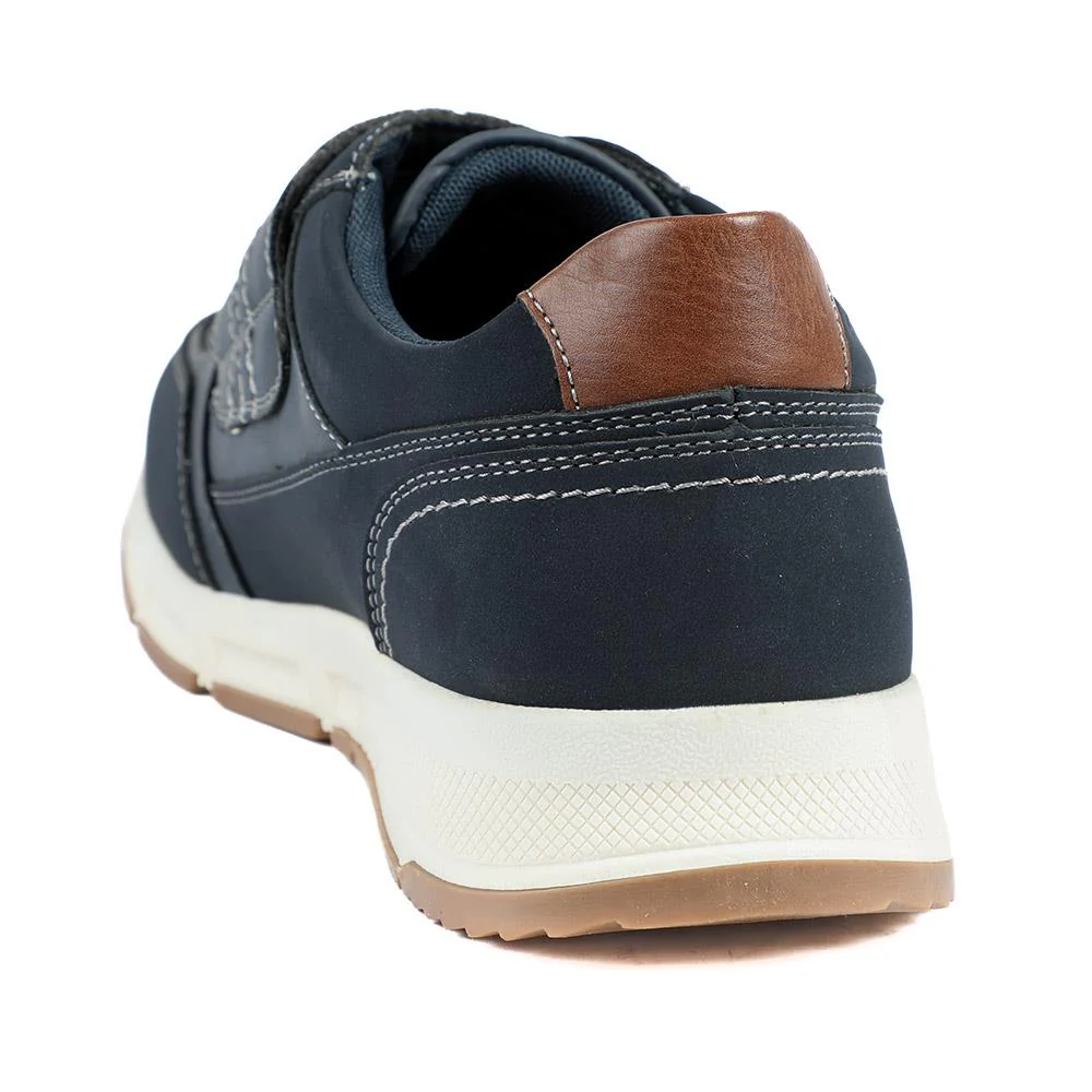 Wide Fit Adjustable Fasten Casual Shoes - WBINS42064 / 327 871 - Navy - Image 4