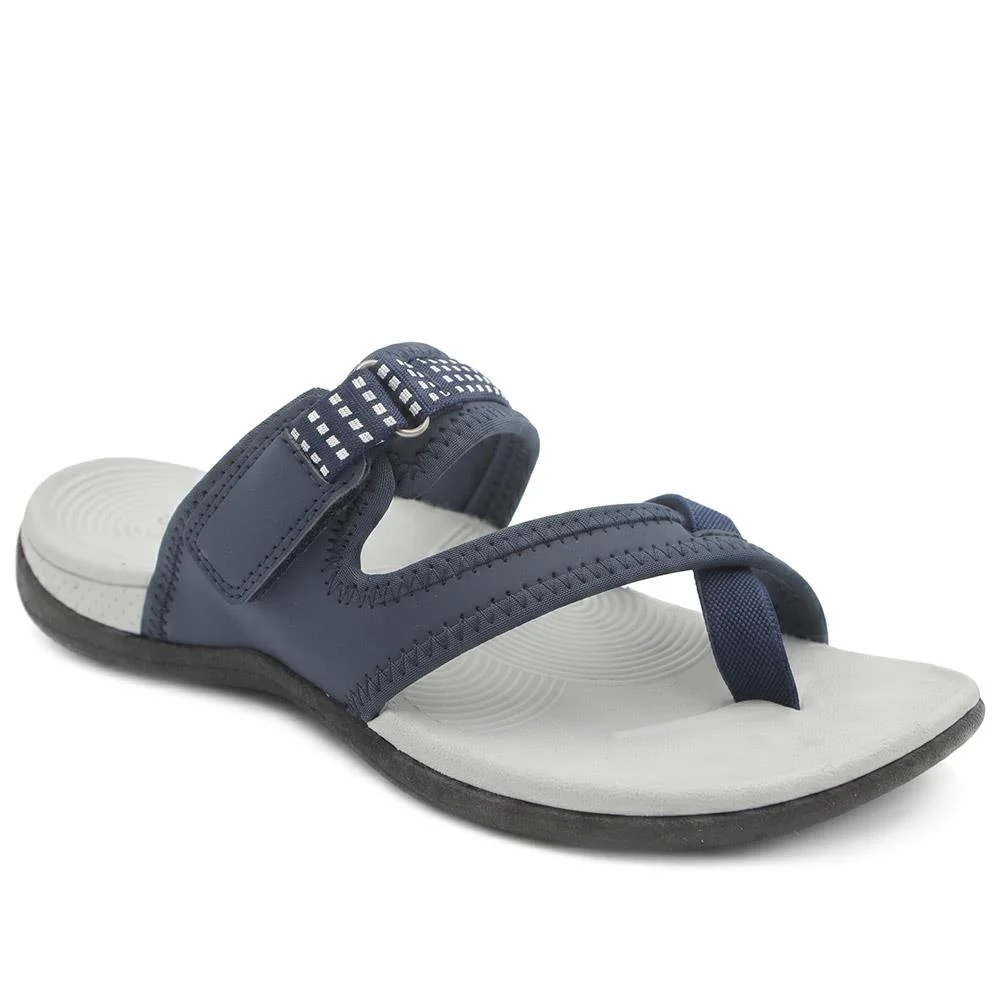 Wide Fit Adjustable Fasten Sandals - BOJIE43022 / 329 322