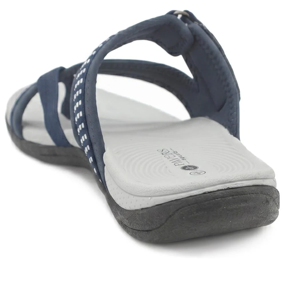 Wide Fit Adjustable Fasten Sandals - BOJIE43022 / 329 322 - Navy - Image 3
