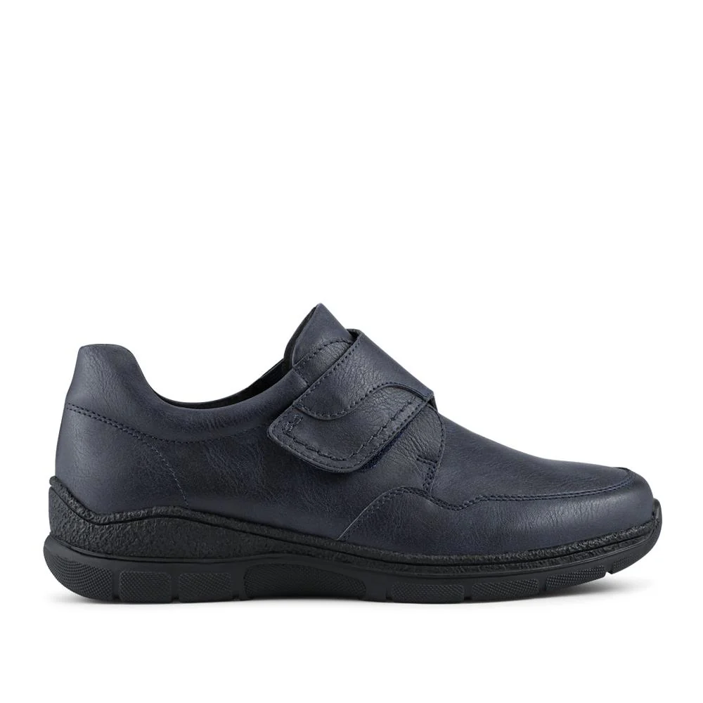 Wide Fit Adjustable Fitting Monk Shoes - WOIL42047 / 328 332 - Navy - Image 2