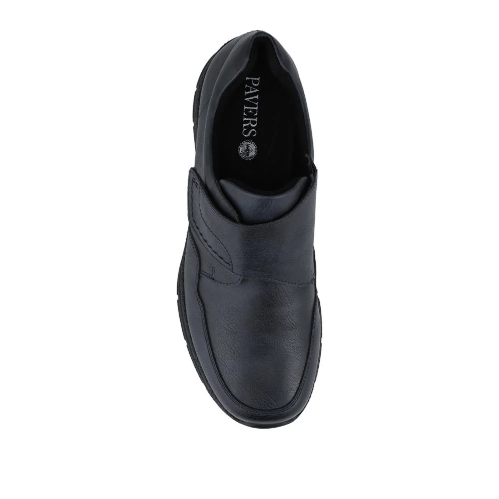 Wide Fit Adjustable Fitting Monk Shoes - WOIL42047 / 328 332 - Navy - Image 4