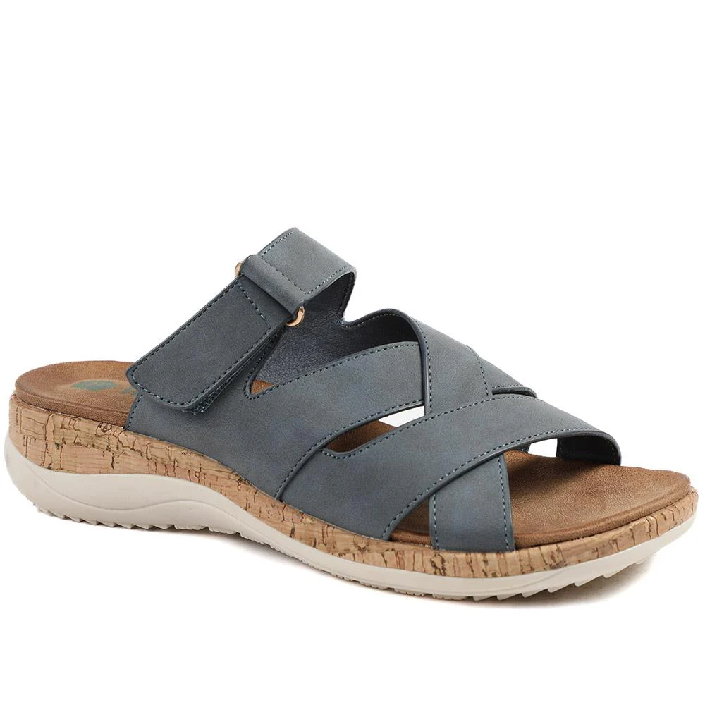 Wide Fit Adjustable Strappy Sandals - BAIZH43049 / 329 149