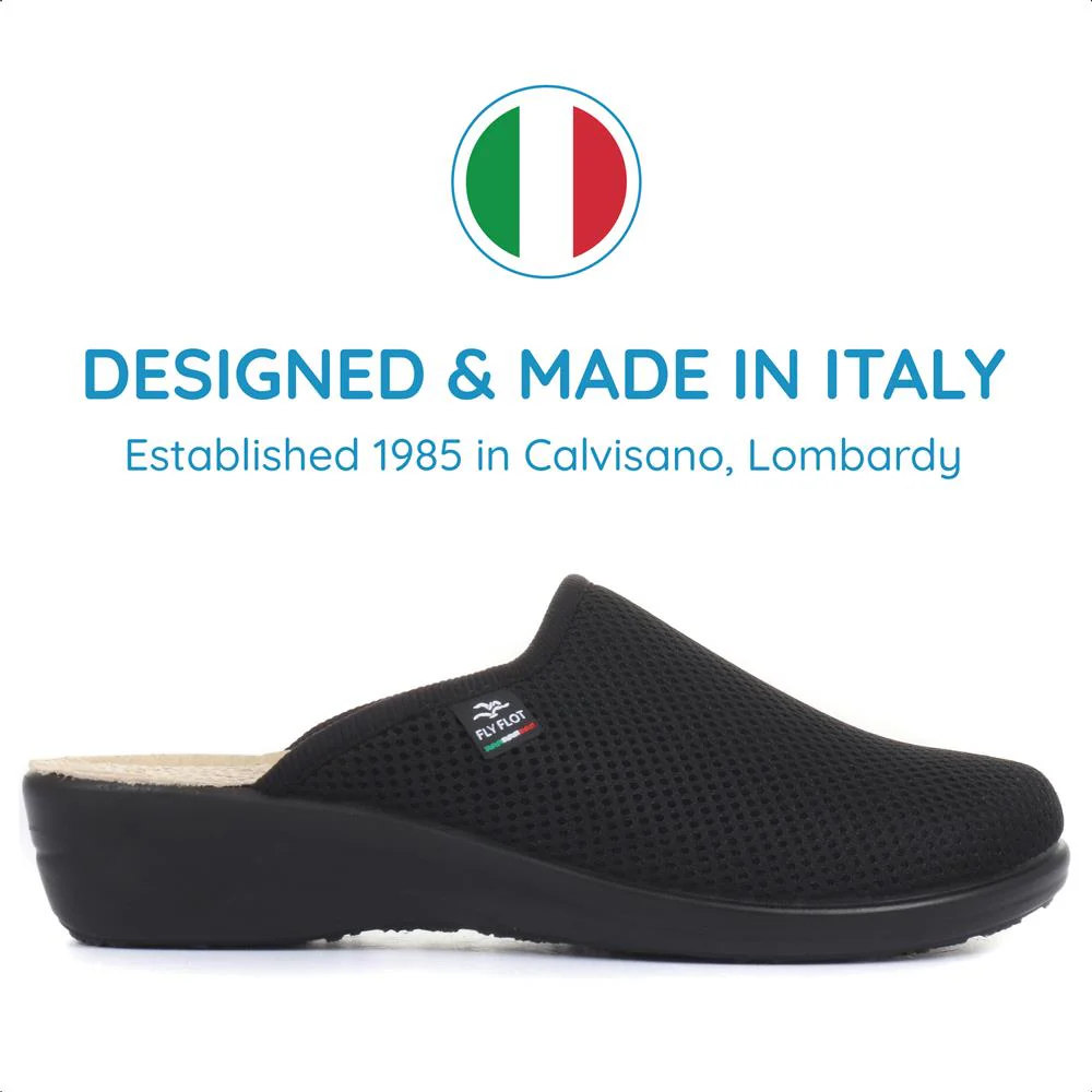 FlyFlot Wide Fit Anatomic Clogs - FLY25030 / 309 914 - Black - Image 2