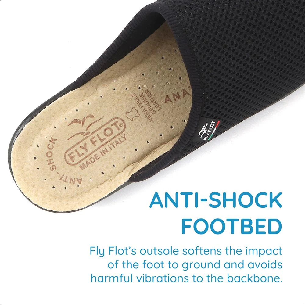 FlyFlot Wide Fit Anatomic Clogs - FLY25030 / 309 914 - Black - Image 5