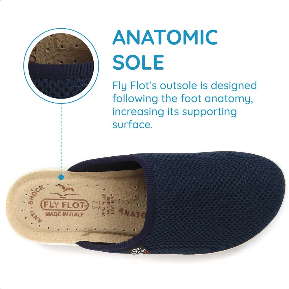 FlyFlot Wide Fit Anatomic Clogs - FLY25030 / 309 914 - Blue - Image 6