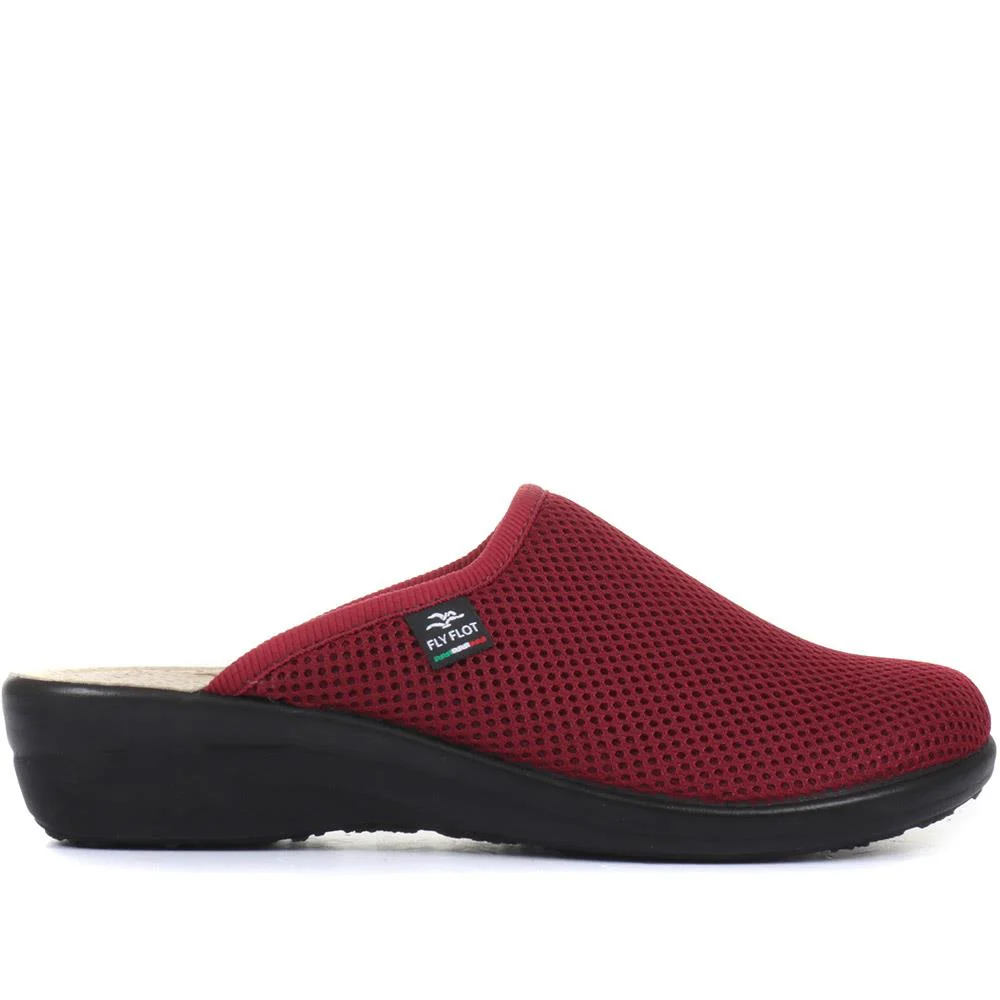 FlyFlot Wide Fit Anatomic Clogs - FLY25030 / 309 914 - Burgundy - Image 2