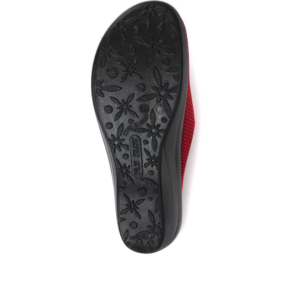 FlyFlot Wide Fit Anatomic Clogs - FLY25030 / 309 914 - Burgundy - Image 6