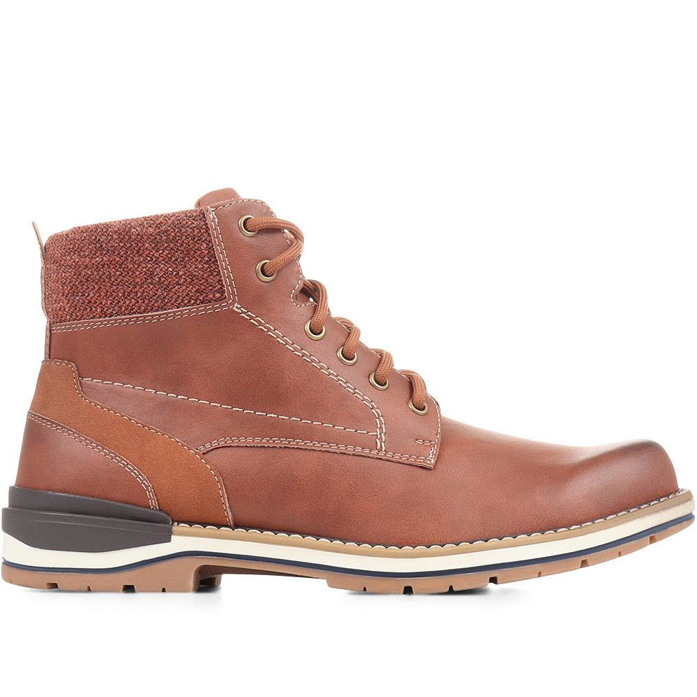 Wide Fit Ankle Boots - WBINS36013 / 322 605 - Tan - Image 2