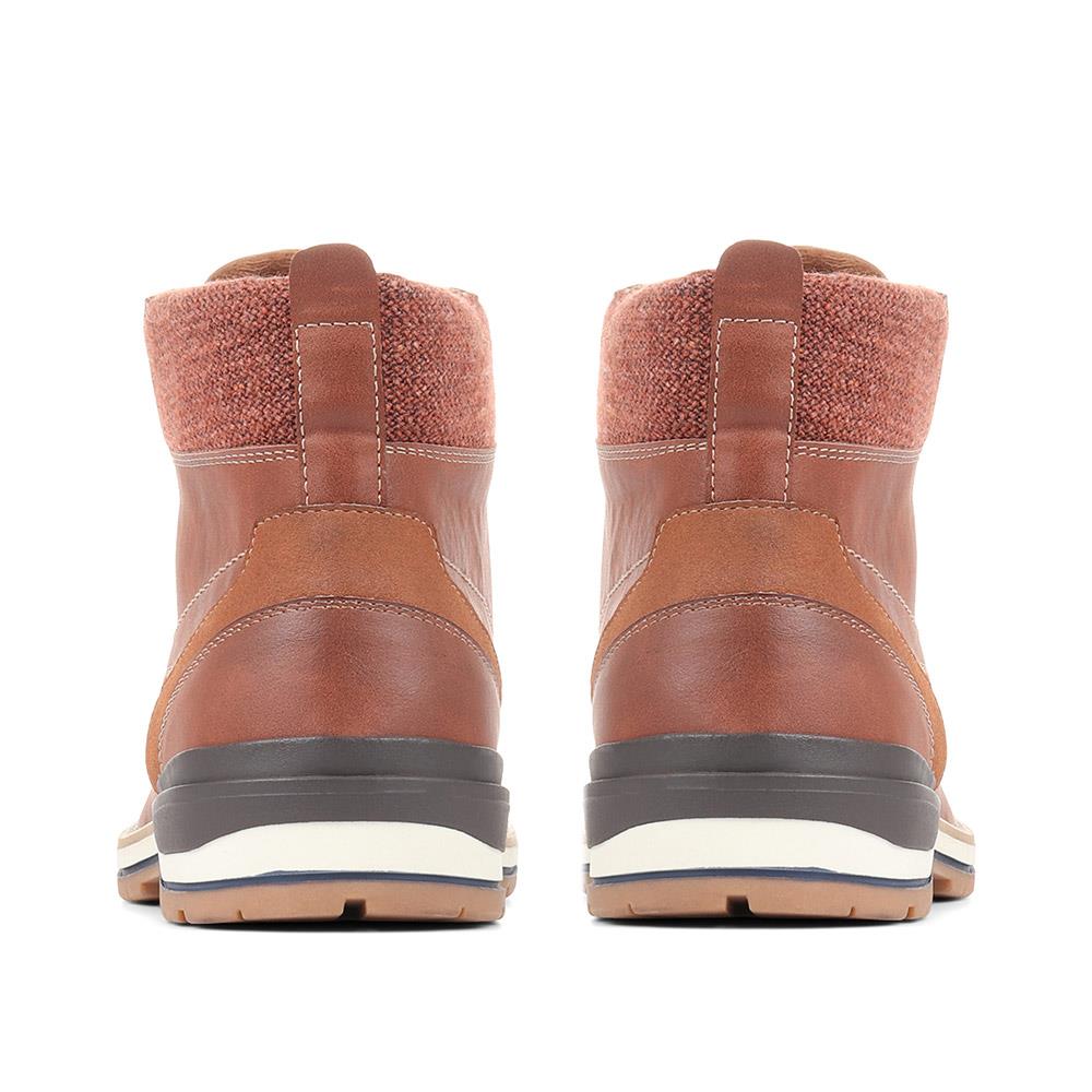 Wide Fit Ankle Boots - WBINS36013 / 322 605 - Tan - Image 3