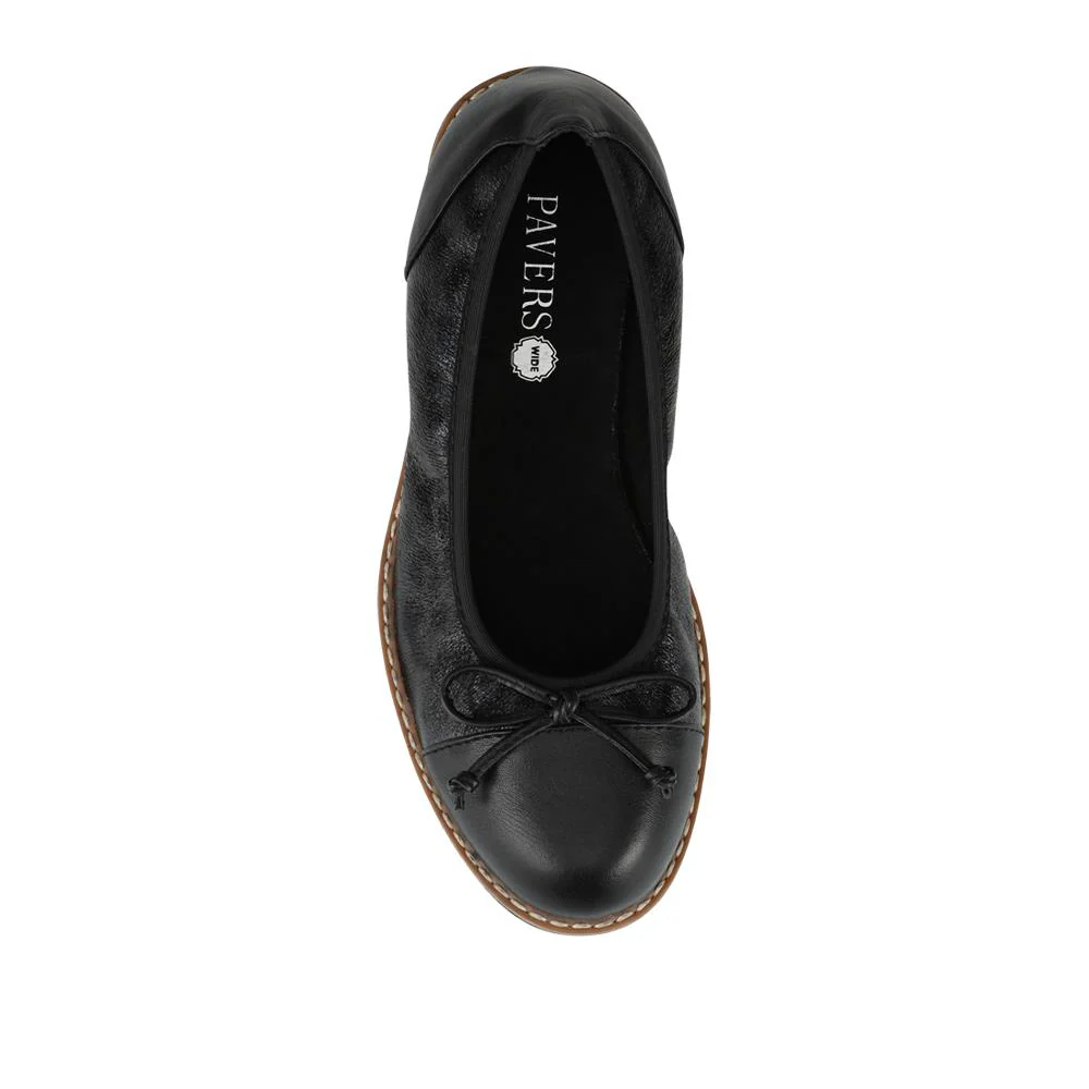 Wide Fit Bow-Detailed Pumps - WBINS40245 / 326 526 - Black Leopard - Image 8