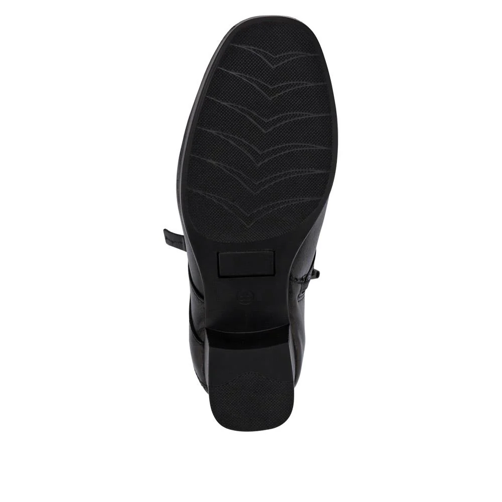 Wide-Fit Breathable Leather Boots - NAP40005 / 326 238 - Black - Image 5