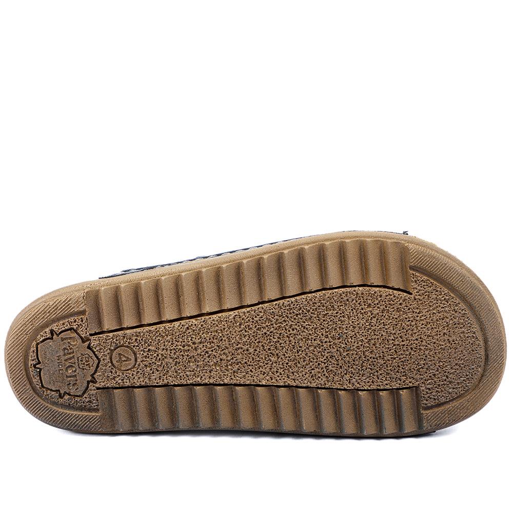 Wide Fit Buckle Detail Comfort Sandals - SERAY43001 / 329 113 - Black - Image 5