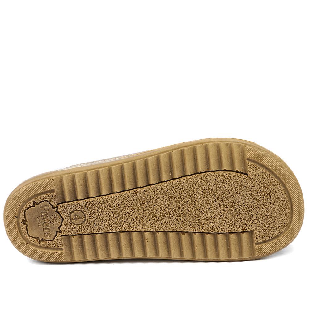 Wide Fit Buckle Detail Comfort Sandals - SERAY43001 / 329 113 - Soft Gold - Image 5
