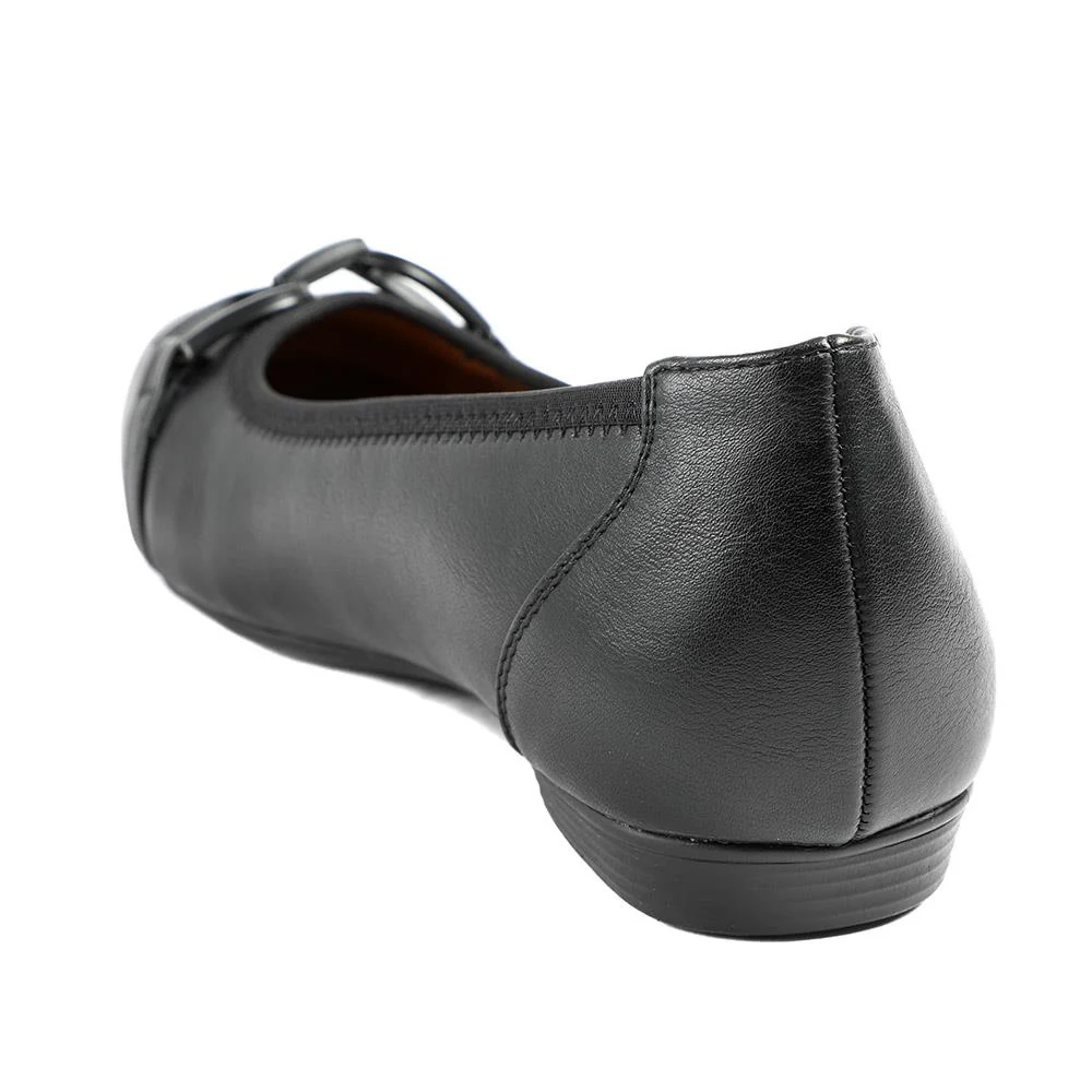Wide Fit Buckle Detailed Pumps - WK43001 / 328 967 - Black - Image 4