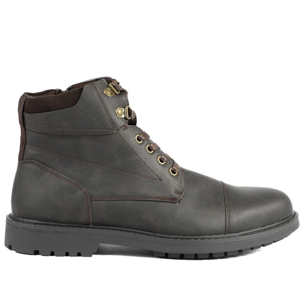 Wide Fit Casual Ankle Boots - CHANG42006 / 328 305 - Dark Brown - Image 2