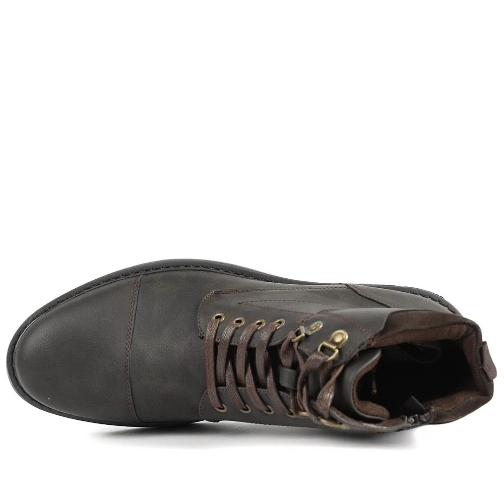 Wide Fit Casual Ankle Boots - CHANG42006 / 328 305 - Dark Brown - Image 4
