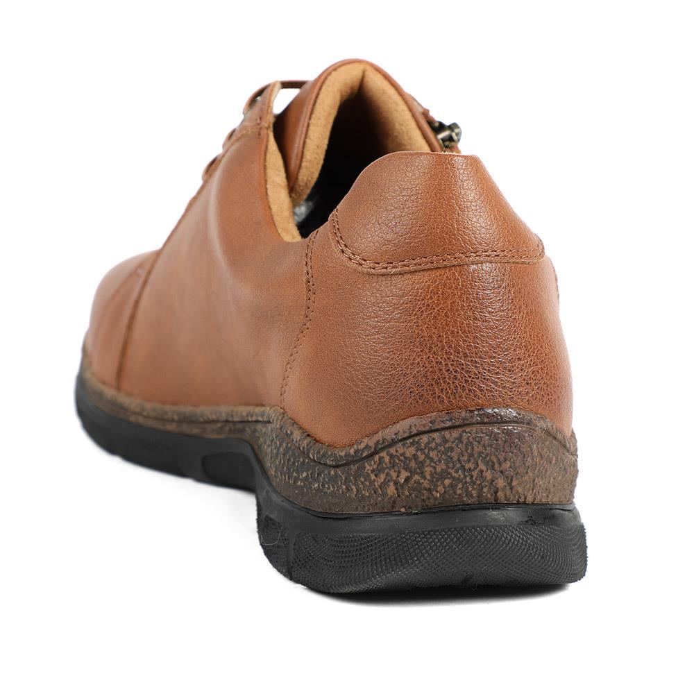 Wide Fit Casual Bungee Lace Shoes - WOIL41042 / 326 927 - Tan - Image 3