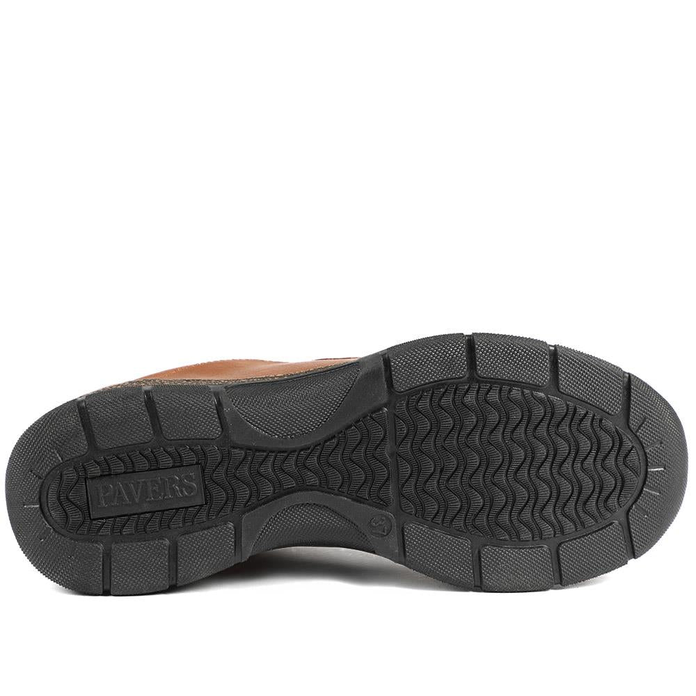 Wide Fit Casual Bungee Lace Shoes - WOIL41042 / 326 927 - Tan - Image 5