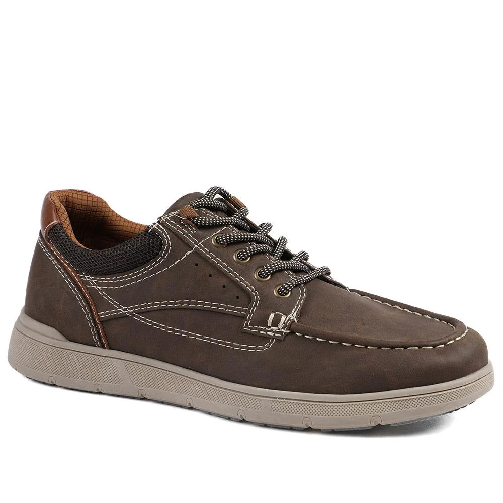 Wide Fit Casual Lace Up Shoes - GANG43003 / 329 270