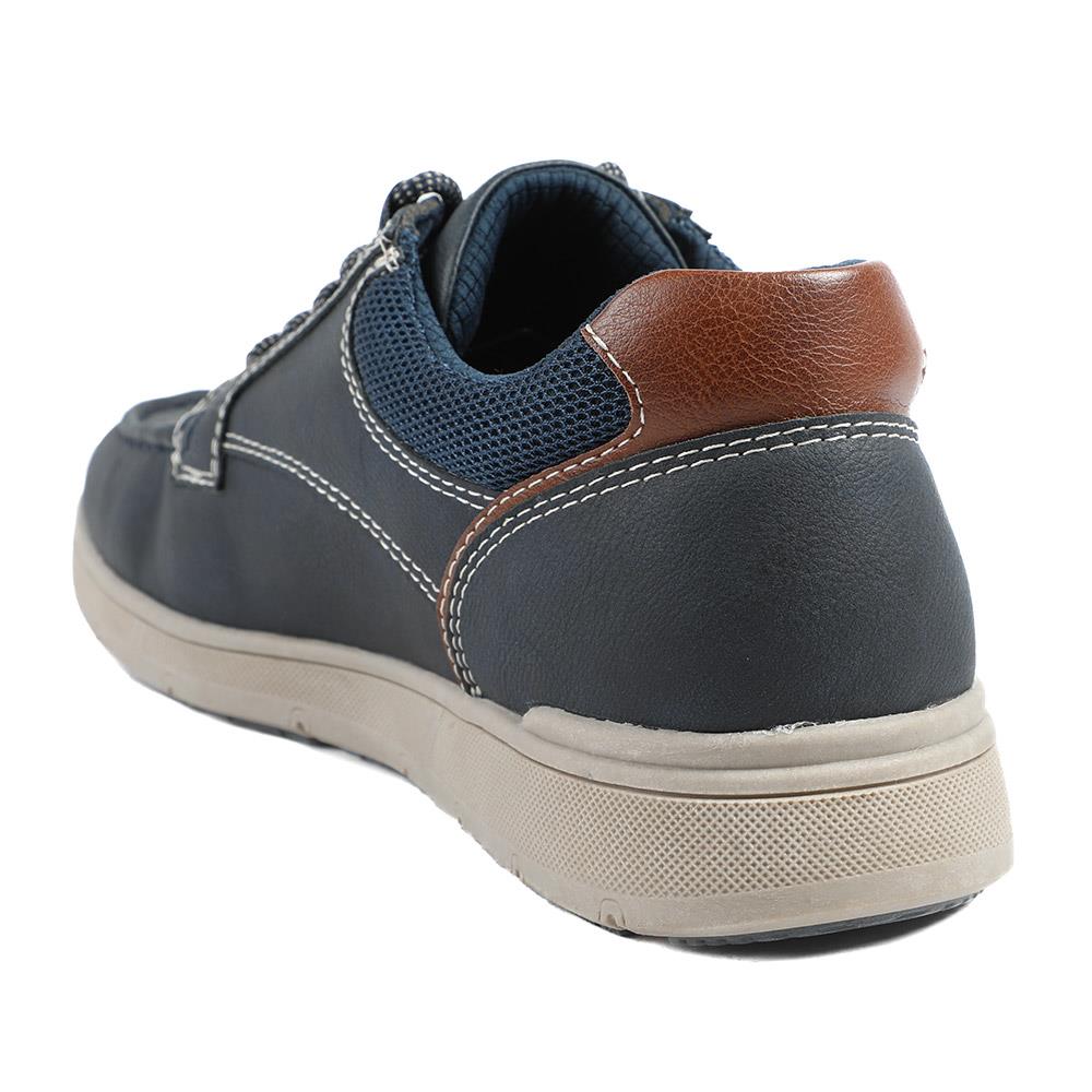 Wide Fit Casual Lace Up Shoes - GANG43003 / 329 270 - Navy - Image 3