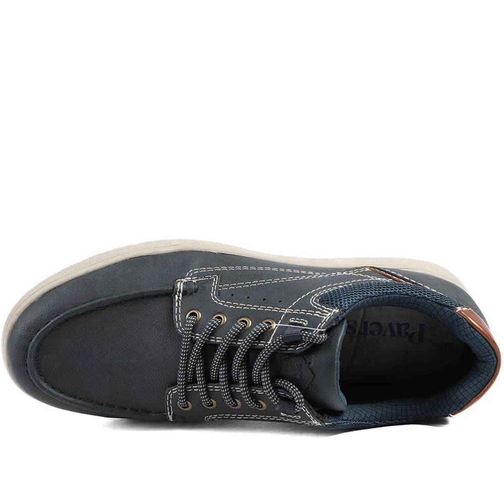 Wide Fit Casual Lace Up Shoes - GANG43003 / 329 270 - Navy - Image 4