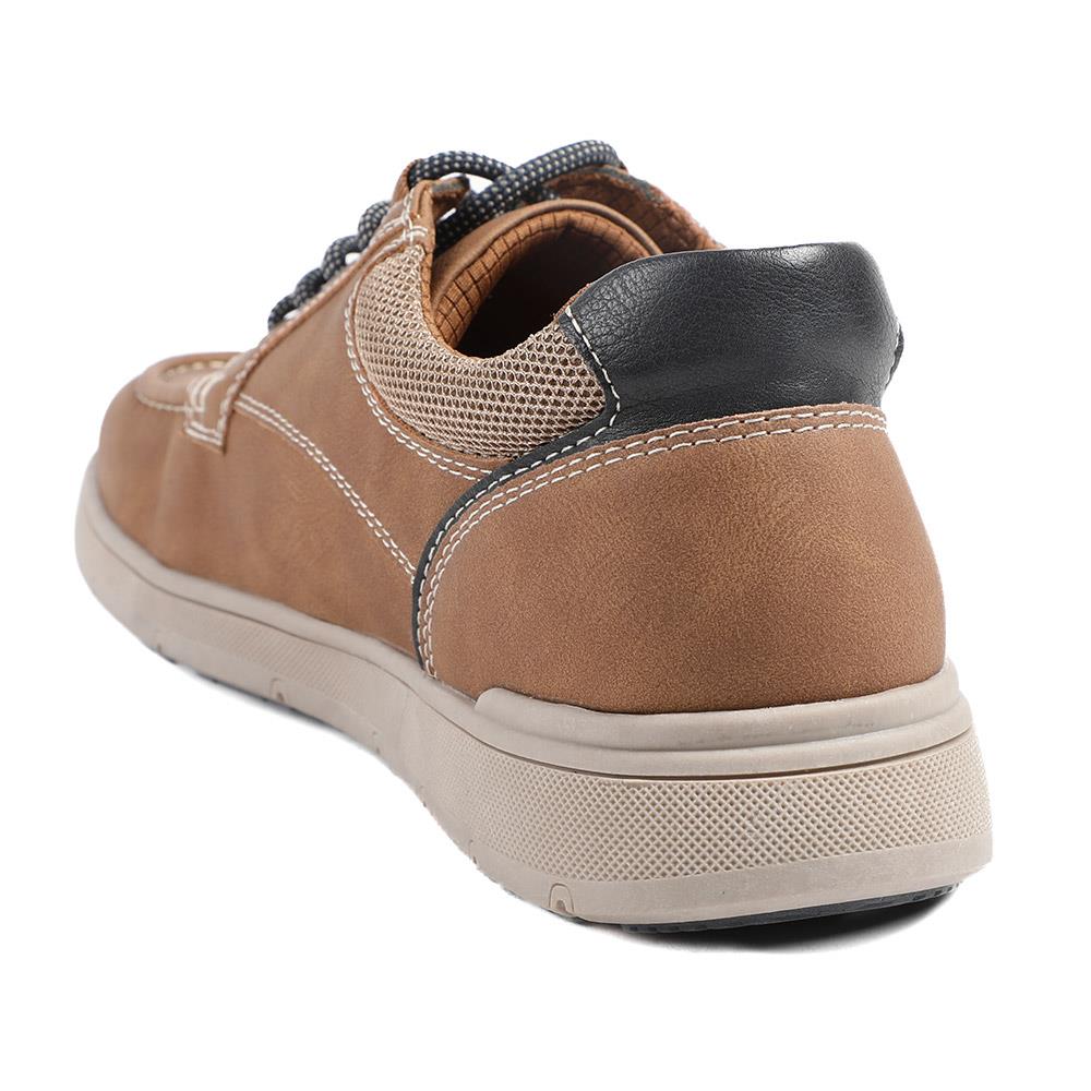 Wide Fit Casual Lace Up Shoes - GANG43003 / 329 270 - Tan - Image 3