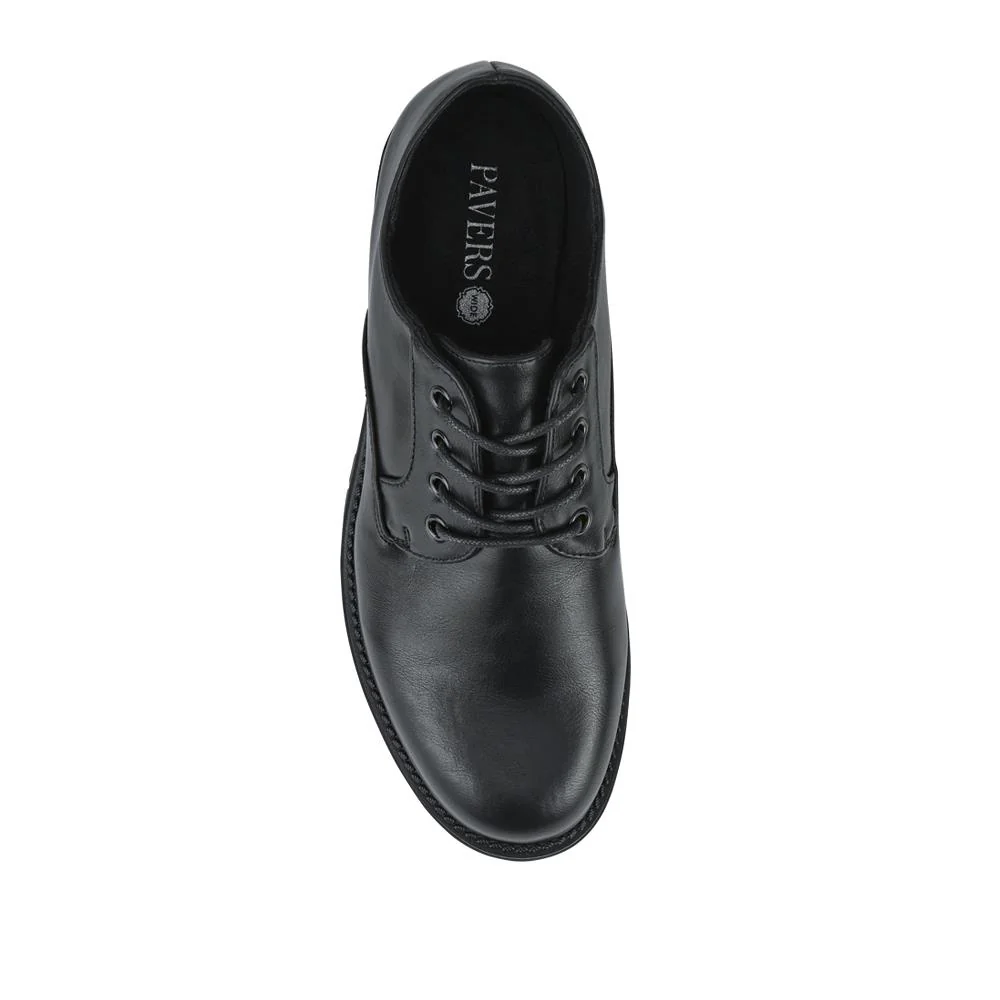 Wide Fit Casual Lace-Up Shoes - WBINS42021 / 327 855 - Black - Image 4