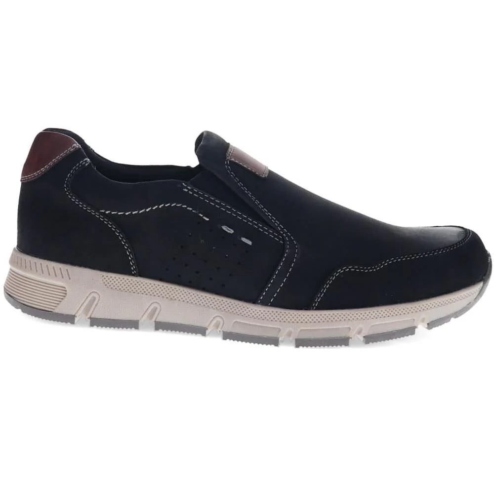Wide Fit Casual Slip-On Trainers - WBINS40029 / 325 788 - Black - Image 2