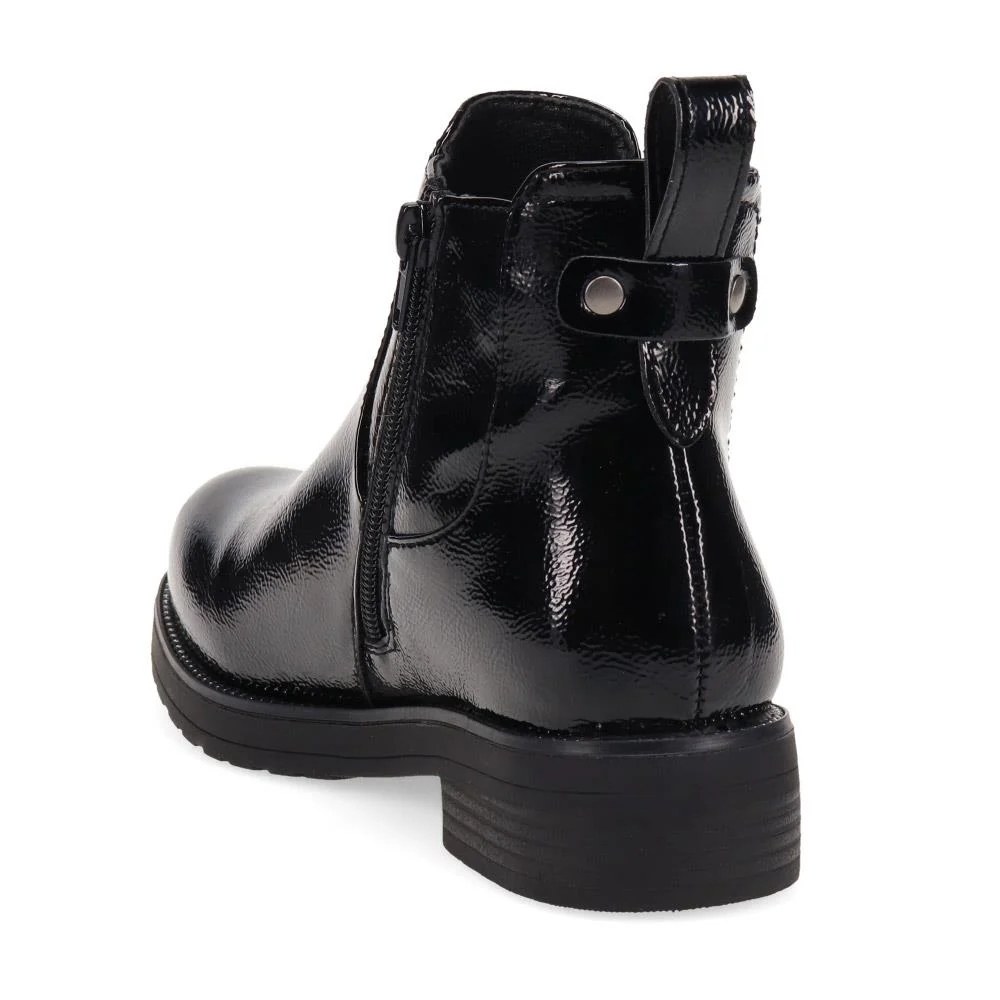 Wide-Fit Chelsea Boots - WBINS40209 / 326 330 - Black Patent - Image 3