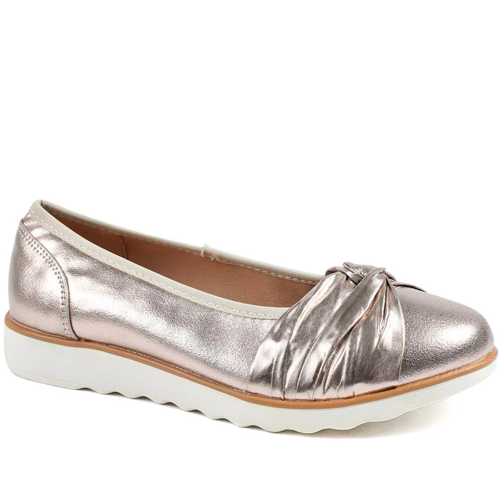 Wide Fit Chunky Bow Detailed Pumps - BRK43006 / 329 008 - Image 2