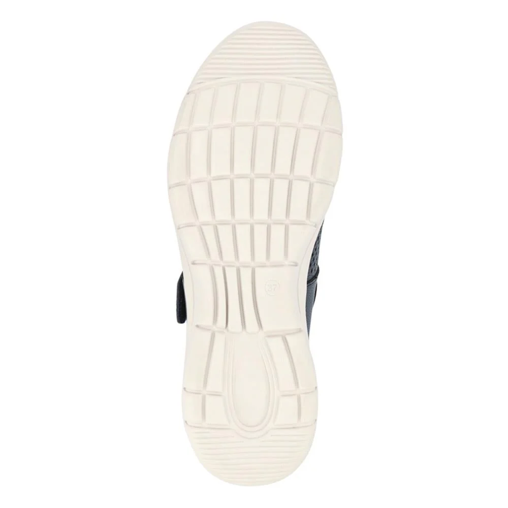 Wide Fit Chunky Leather Mary Janes - BRK41037 / 327 020 - Navy - Image 5