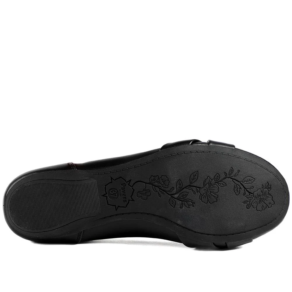 Wide Fit Comfort Ballet Flats - WBINS43067 / 329 024 - Black - Image 6