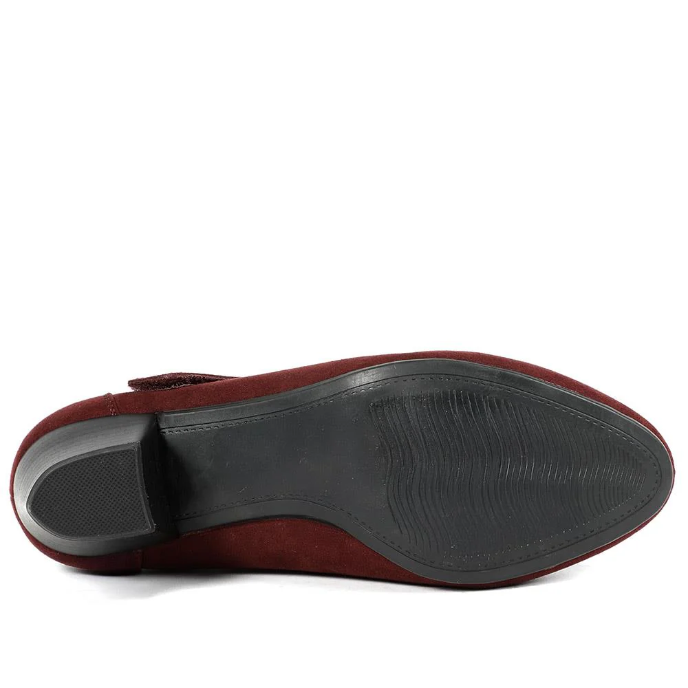 Wide fit Cone Heeled Mary Janes - PLAN40030 / 326 845 - Bordeaux - Image 5
