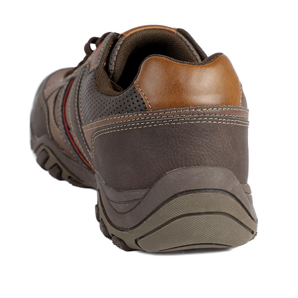 Wide Fit Cushioned Rugged Lace Up Shoes - VSHI43007 / 329 039 - Brown - Image 3