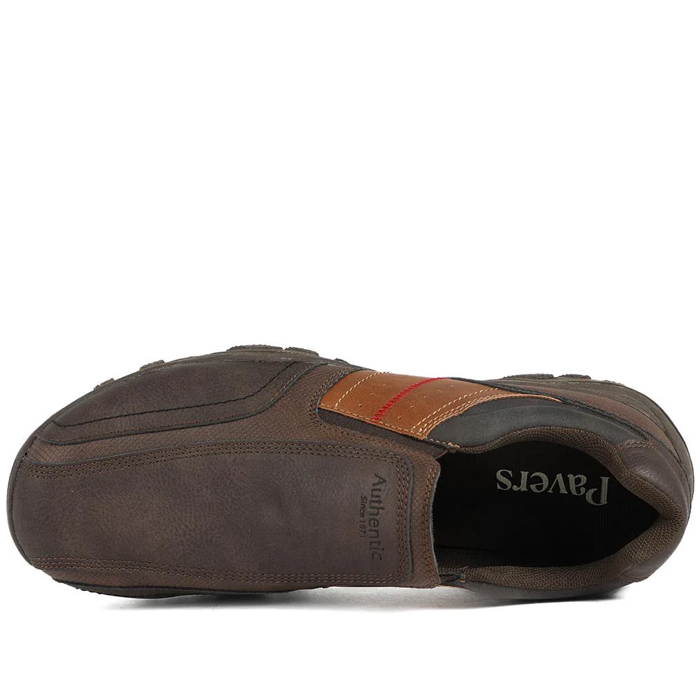 Wide Fit Cushioned Slip On Shoes - VSHI43005 / 329 038 - Brown - Image 5