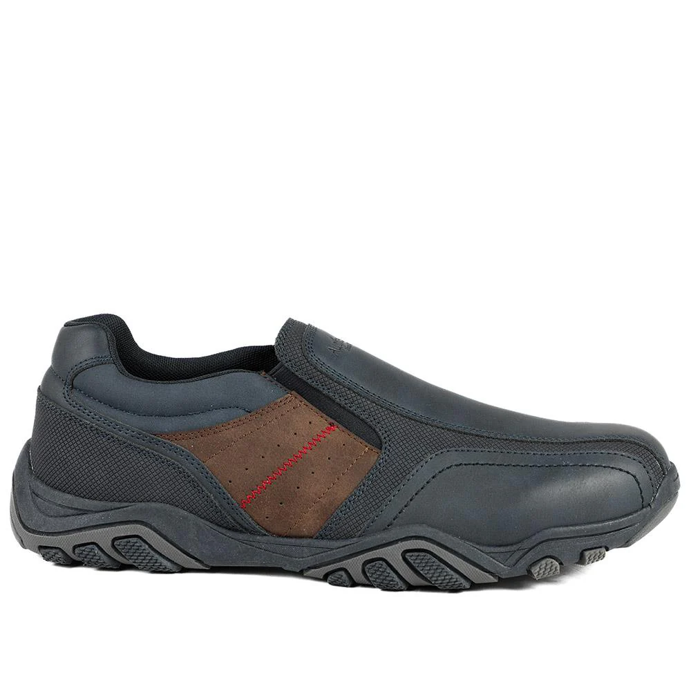 Wide Fit Cushioned Slip On Shoes - VSHI43005 / 329 038 - Navy - Image 3