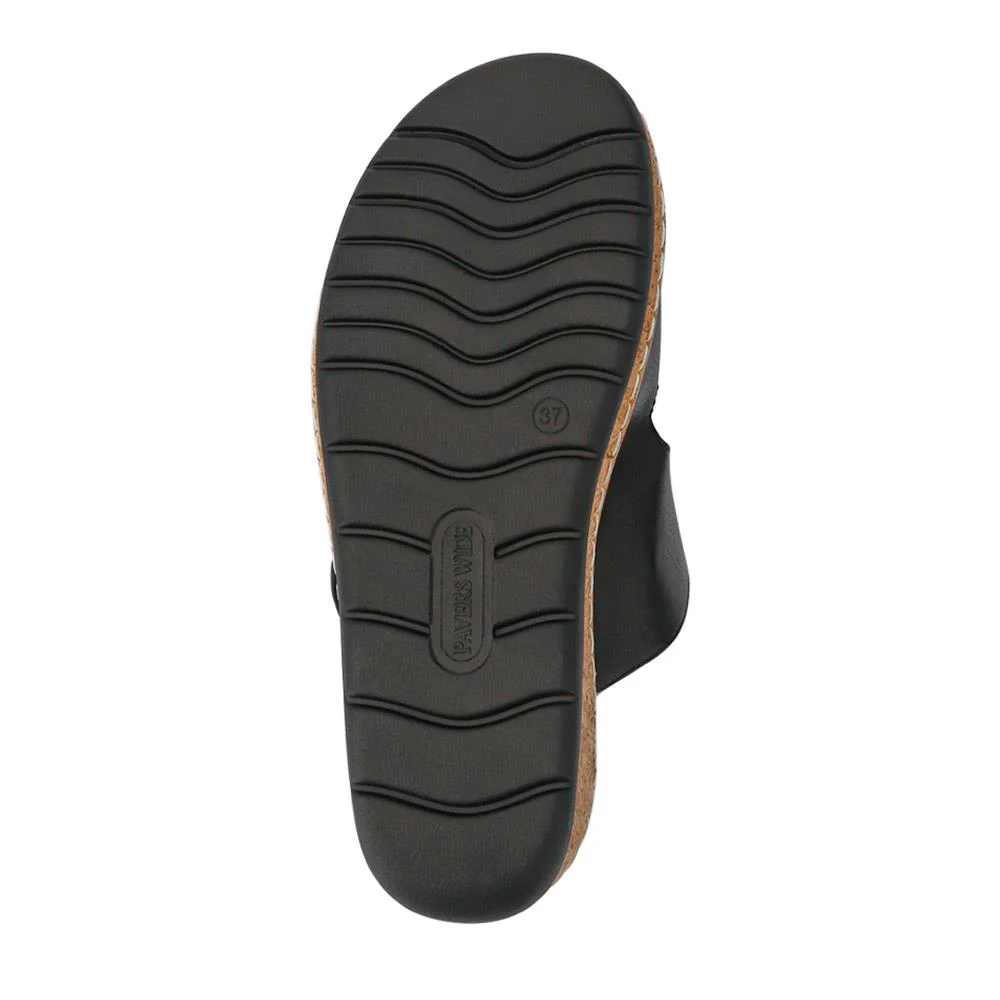 Wide Fit Dual-Fasten Mules - WBINS41103 / 327 398 - Black - Image 7