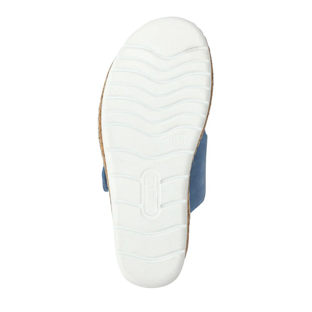 Wide Fit Dual-Fasten Mules - WBINS41103 / 327 398 - Blue - Image 6