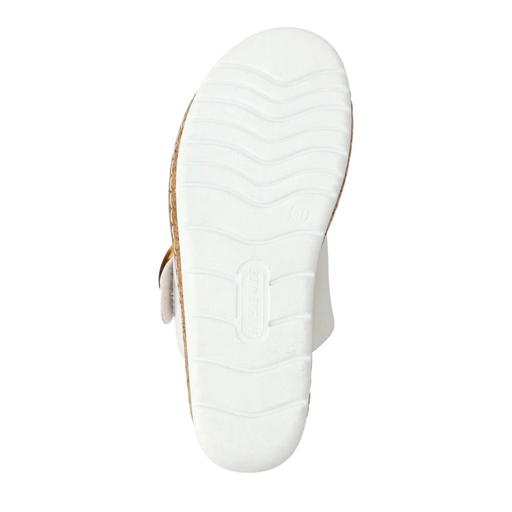 Wide Fit Dual-Fasten Mules - WBINS41103 / 327 398 - White - Image 6
