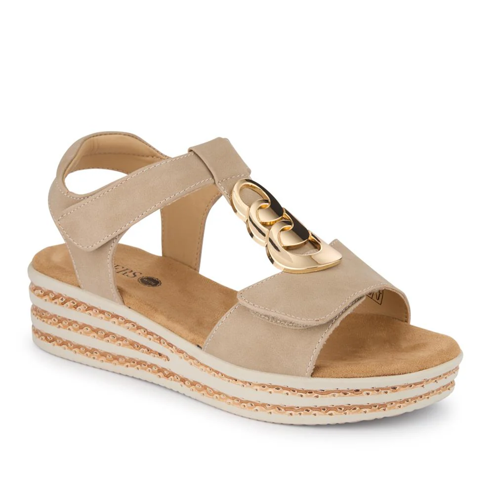 Wide-Fit Dual-Touch-Fasten Sandals - WBINS41110 / 327 618