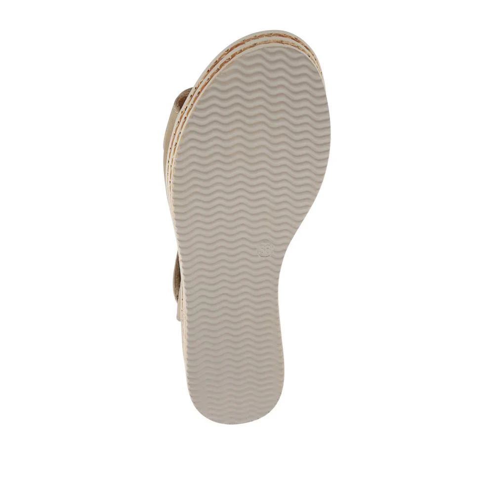 Wide-Fit Dual-Touch-Fasten Sandals - WBINS41110 / 327 618 - Beige - Image 5
