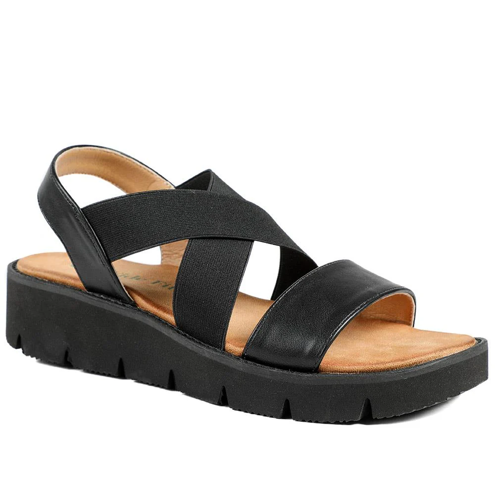 Wide Fit Elasticated Fashionable Sandals - BAIZH43026 / 328 881