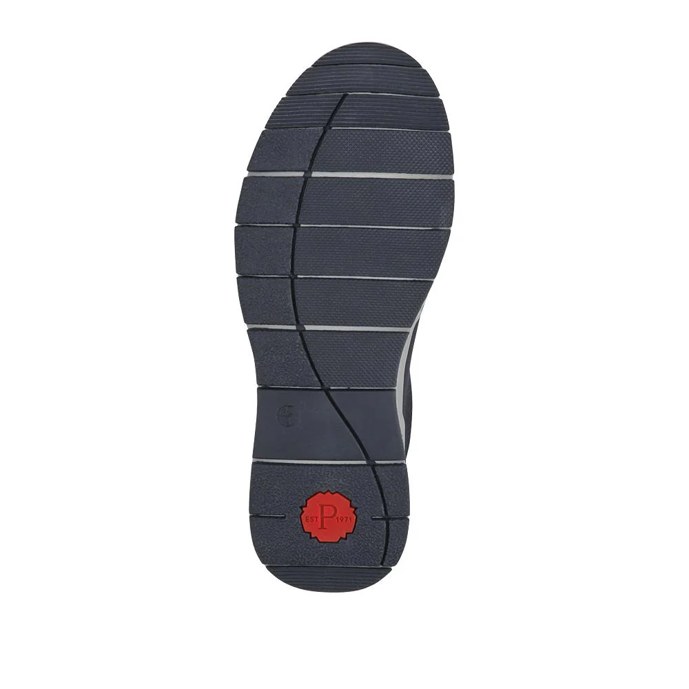 Wide Fit Elasticated Slip-On Shoes - GANG41015 / 327 551 - Navy - Image 6