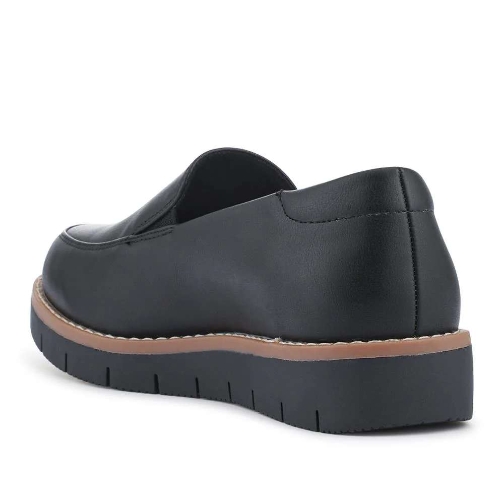 Wide Fit Elasticated Slip-On Shoes - WBINS42013 / 327 991 - Black - Image 3